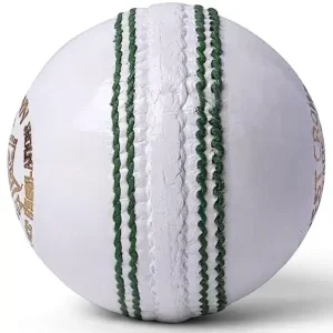 ACS ALISA Sport Leather Ball 4 Piece (Parts) White Cricket Ball for 50 Overs, Pack of