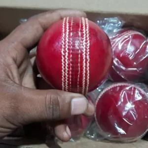 Red leather cricket ball 4 piece pack of 6 piece