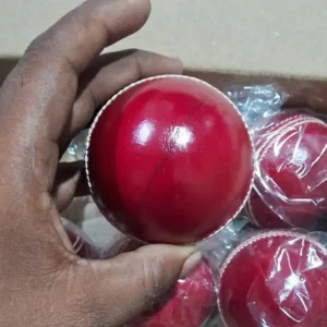 Cricket Leather Ball RED Standard Size